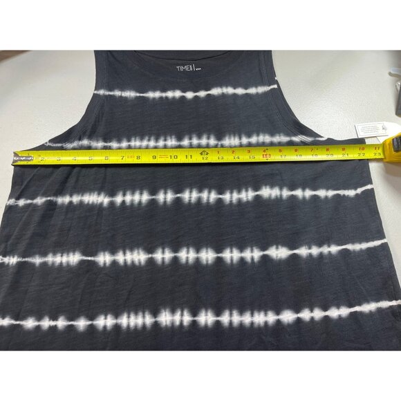 Time And Tru Womens XXL 20 Black & White Tie-Dye Tank Top 100% Cotton - Picture 3 of 10